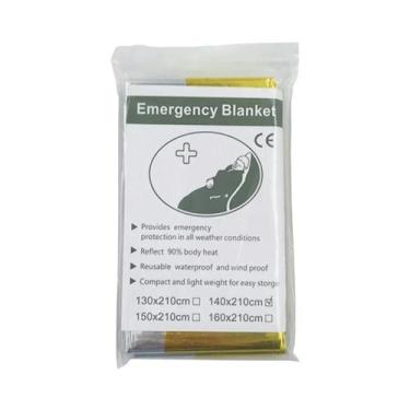 Imagem de Cobertores De Emergência Dourados E Prateados 10 20 30 Peças Isolament