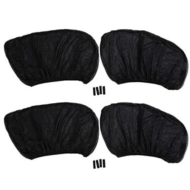 Imagem de CUOFYUNL 4 peças persianas para janela de carro Nylon Pano universal respirável para janela lateral cortina para proteção solar