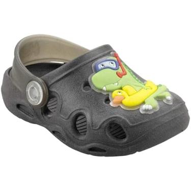 Imagem de Babuche Infantil Bebê Confortável com Decoração de Personagens, Sandália Leve Antiderrapante para Menino e Menina (Jacaré, BR, Criança de 1 a 3 anos, Numérico, 19)