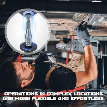 Imagem de Conjunto de adaptadores de soquete baixo de 4 peças, 1/10.2 cm a 3/20.3 cm, 3/20.3 cm a 1/5.1 cm, 1/5.1 cm a 3/10.2 cm, 3/10.2 cm a 2.5 cm, conjunto de adaptadores de catraca de acionamento com luvas