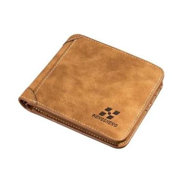 Imagem de Carteira Masculina Vintage De Couro Pu, Porta-cartões De Crédito, Cart