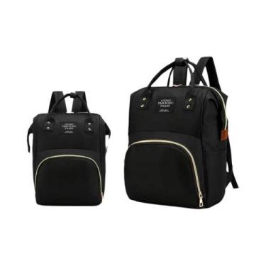Imagem de Mochila De Fraldas Impermeável De Grande Capacidade Para Mãe E Bebê, M
