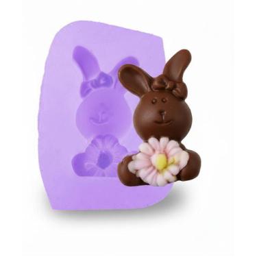 Imagem de Molde Coelho Com Flor - GMEZN1248 -  Prime Chef