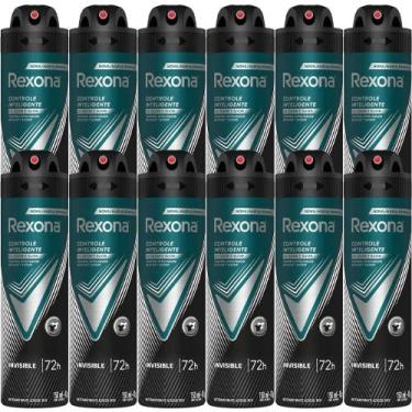 Imagem de Kit Desodorante Aerosol Rexona Invisible 90g/150ml - 12 Unidades