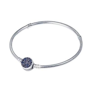 Imagem de Pulseira Feminina De Prata Esterlina 925 Com Pingente De Borboleta Do 