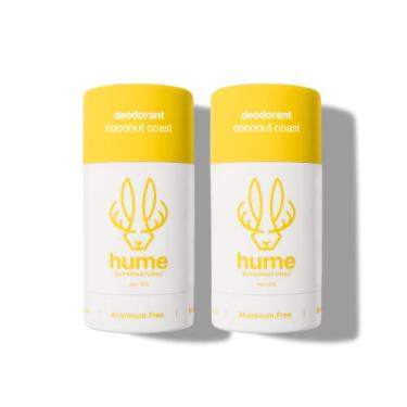 Imagem de Hume Supernatural Desodorante sem alumínio para mulheres e homens – seguro para peles sensíveis – probiótico, à base de plantas, sem bicarbonato de sódio, Aloe e flor de cacto, antisuor, manchas e