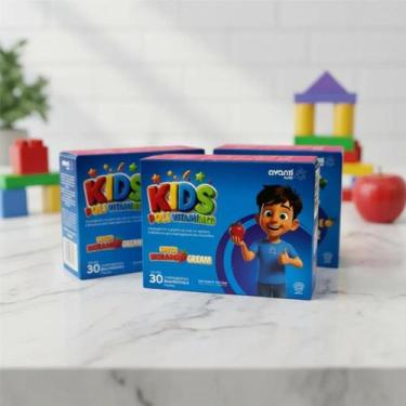 Imagem de Kit c/6 Polivitamínico Infantil Sabor Morango Cream Avanti -, kit c/3