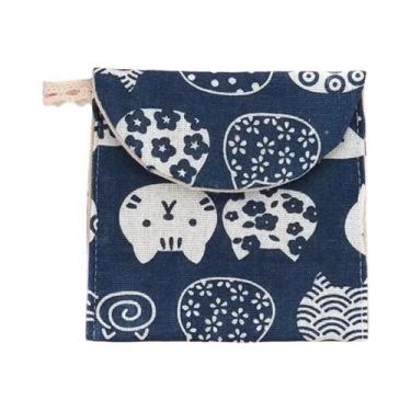 Imagem de Bolsa De Armazenamento De Algodão E Linho Transparente E Fofa Para Abs