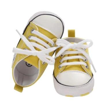 Imagem de Tênis Clássico Unissex Para Bebês Em Lona, Solas Macias Antiderrapante