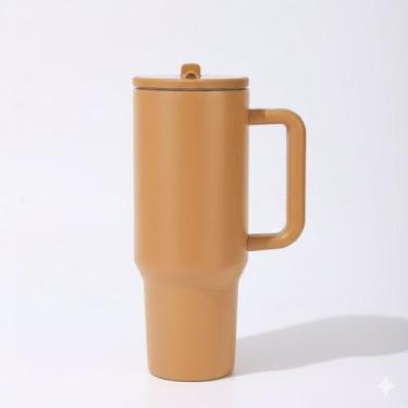 Imagem de Copo Térmico TR-018 1200ml Inox com Canudo, Alça, Tampa 40oz, com Bico