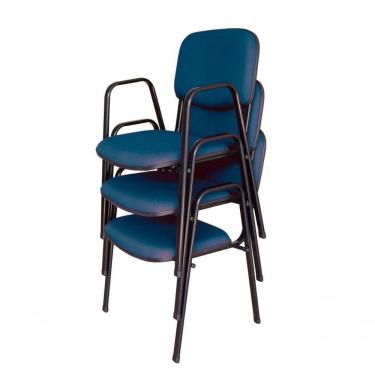 Imagem de 03 Cadeiras Para Auditórios Linha Hotel Auditório Azul