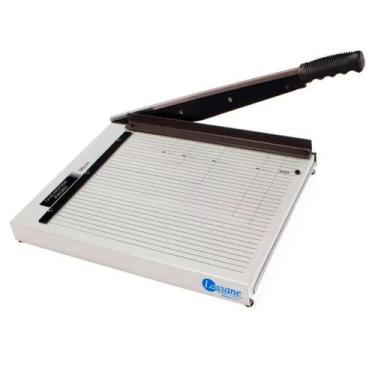 Imagem de Guilhotina de papel manual Ofício 36cm em aço para 15 Folhas - Lassane