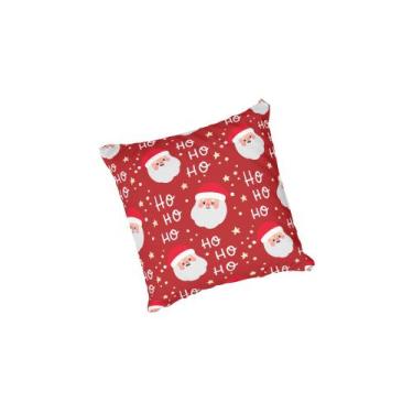 Imagem de Almofada com enchimento Papai Noel Ho Ho Ho - Fabrika De Festa