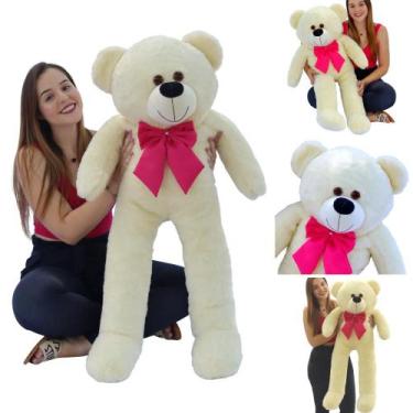 Imagem de Bicho de Pelucia Macio 1.10cm Urso Gigante Brincar + Decorar - RG Shop