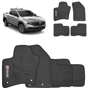 Imagem de Jogo de Tapete Borracha Toro 2016 a 2025 PVC Preto 4 Peças