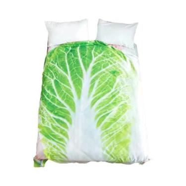 Imagem de Cobertor de repolho para sofá doméstico de flanela dupla face com apar