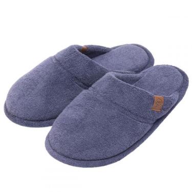Imagem de Pantufa Flex Puff: Estilo e Conforto Atoalhado - Índigo - 37/38, Índig