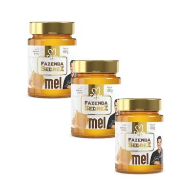 Imagem de Combo Mel Flores do Campo Vidro 450g Fazenda Sedrez - 3 unid