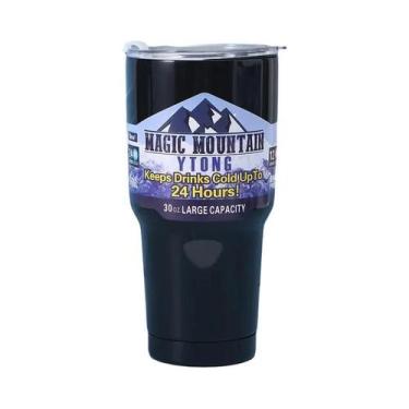 Imagem de Garrafa De Água De Aço Inoxidável De 30Oz Com Canudo, Copo Térmico Par