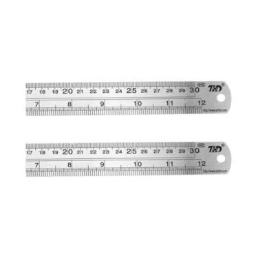 Imagem de Régua De Aço Inoxidável De 6, 8, 12, 16 E 20 Polegadas, Dupla Face, Al