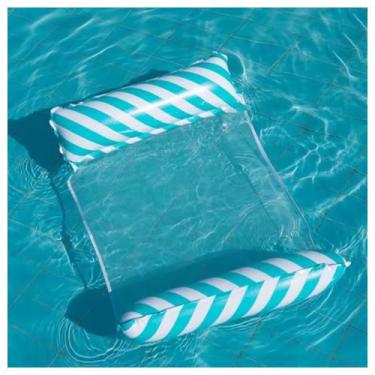 Imagem de Boia Rede Inflável, Cadeira Para Piscina, Espreguiçadeira Cama Flutuan