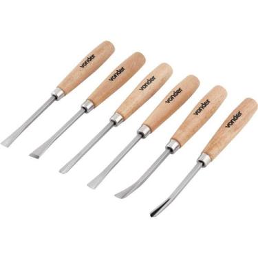 Imagem de Jogo de Formões Para Escultura, com 6 Peças, Vonder OstenVonder