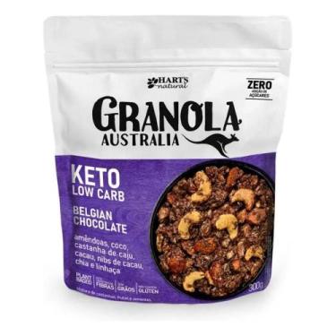 Imagem de Granola Australia Keto Low Carb Chocolate Belga Harts -300g - Congratu