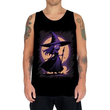 Imagem de Camiseta Regata Bruxa Halloween Púrpura Festa 9 - Kasubeck Store, XG
