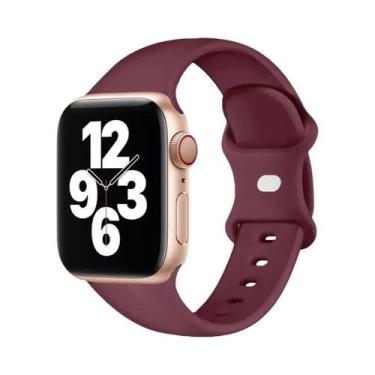 Imagem de Pulseira De Silicone De 40mm 41mm 42mm 44mm 45mm Para Apple Watch, Ban