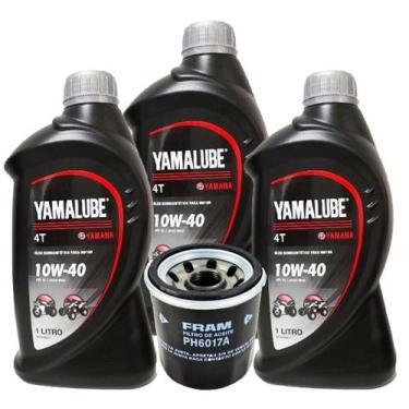 Imagem de Kit Troca de Óleo E Filtro Mt03 R3 Xj6 Fz6 Yamalube 10w40 - YAMAHA / F