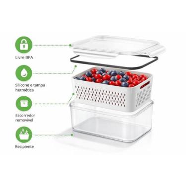 Imagem de Kit 3 Potes Organizadores Design Moderno Cozinha - Pote Hermético