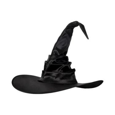 Imagem de Chapéu De Bruxa Preto Dobrável Para Adultos, Fantasia De Halloween, Ch