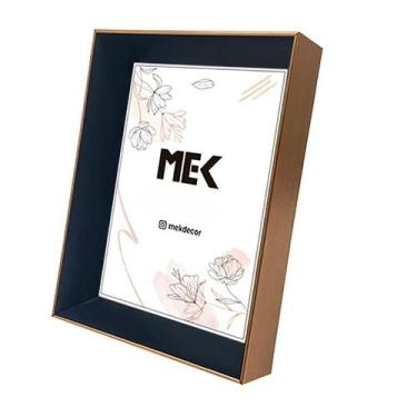 Imagem de Porta Retrato Luxo Mek 20X25Cm Cobre/Preto - 204150031