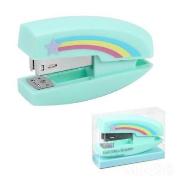 Imagem de Grampeador cor verde arco - iris - MINISO