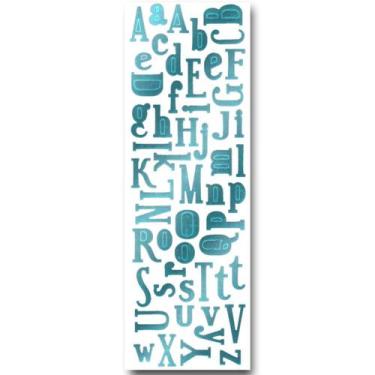 Imagem de Adesivo Alfabeto AM - Metalizado - Azul - Art & Montagem