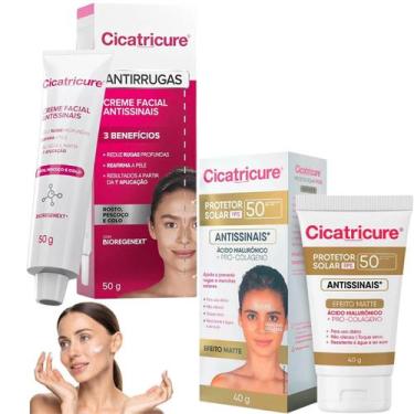 Imagem de Kit Cicatricure Antirrugas Protetor Solar FPS50 Antissinais