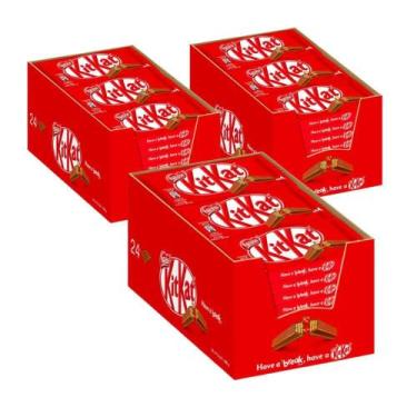 Imagem de Chocolate Kit Kat ao Leite 48 unidades 41,5g - 2 Displays