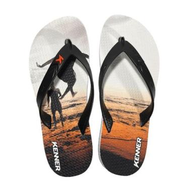 Imagem de Chinelo Summer Silicone Branco Kenner Duo26, Branco, 40