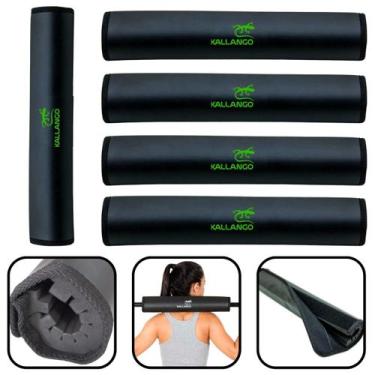 Imagem de Kit 5 Protetores de Barra Kallango Para Academia Treino Musculação