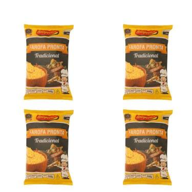 Imagem de Kit 4 Farofa de Mandioca Temperada Tradicional Original 250g - Temperm