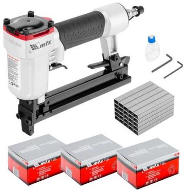 Imagem de Kit Grampeador Pneumático 20GA Mtx + 3 Caixas Grampos 16mm