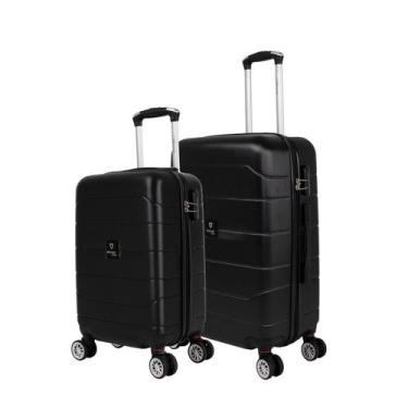 Imagem de Kit de malas de viagem P e M Tokio Swiss Move, Preto