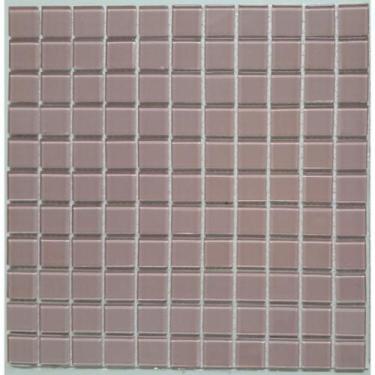 Imagem de Kit 1m² Pastilha de Vidro e Cristal 30cm x 30cm Rosa Glass Mosaic