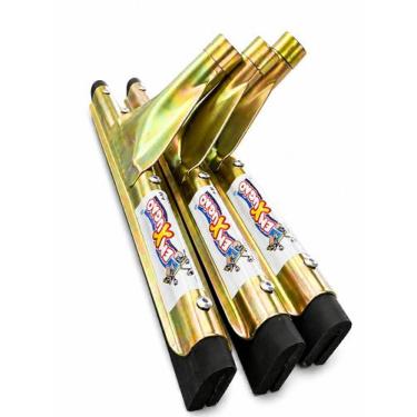 Imagem de Kit 3 rodos Metálicos Reforçados de 35 cm, Sem Cabo - Enxugão