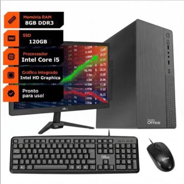 Imagem de Computador PC OFFICE SMART Intel Core I5 8gb De Ram Ssd 120gb Monitor 