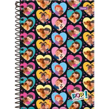 Imagem de Caderno Espiral 1/4 Capa Dura POP Collection 80 Folhas Pacote com 05 -