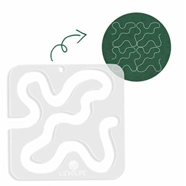 Imagem de Régua Para Quilting Labirinto Meander 14x14cm Patchwork Costura Criativa