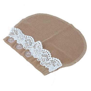 Imagem de Extensor de cinto para gravidez, extensor de calça para gestante, escolha ideal fácil de usar instituição educacional de educação precoce (Lace-cáqui)