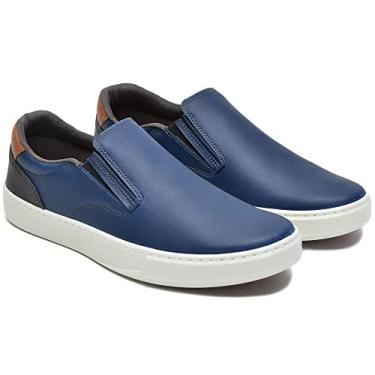 Imagem de Sapatenis Masculino Confort Slip On Ultra Conforto - Marinho/40