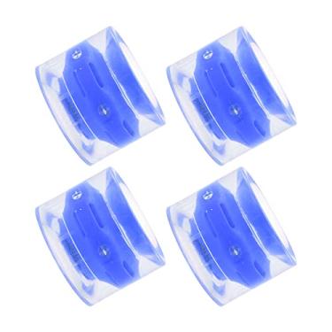 Imagem de Roda de skate, 78A Roda de skate longa vida útil fino acabamento profissional para prancha de cruzeiro para prancha de longboard(safira)